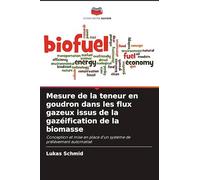 Mesure de la teneur en goudron dans les flux gazeux issus de la gazéification de la biomasse: Conception et mise en place d'un système de prélèvement automatisé