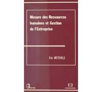 Mesure Des Ressources Humaines Et Gestion De Lentreprise (ebook)