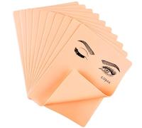 Mesybveo 12 Piezas Piel Sintetica Tatuaje, 18.5 x 14 x 0.1cm Piel de Práctica de Tatuaje Doble Cara, Silicona Piel Tatuaje, Piel Sintetica Sin Motivos, para Tatuadores Principiantes y Experimentados