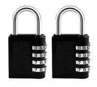 Mesybveo 2 Piezas Candado Combinacion de 4 Dígitos, Candado Numerico de Zinc, Candados Taquillas Con Ajuste Individual, Impermeable y Antioxidante, Candado de Combinación para Maleta, Taquilla