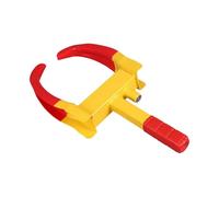 Mesybveo Abrazadera de rueda para neumáticos, inmovilizador, garra de estacionamiento, antirrobo, con 2 llaves, bloqueo universal de rueda con ajuste de 9 agujeros y bloqueo de seguridad para coche