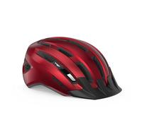 MET Casco, Adultos Unisex, Rojo Brillo S, M
