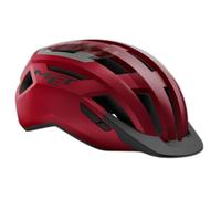 MET Casco, Adultos Unisex, Rojo, Negro Mate, S