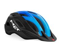 MET Casco Crossover, Negro, Cian Brillo T.M, 52-59