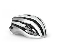 MET Casco Trenta 3K Carbon MIPS, Sport, Blanco/Plata (Multicolor), Talla S (52/56 cm)