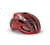 Met Rivale MIPS - Casco de Ciclismo de Carretera, Color Rojo Mate, Talla 52-56 cm