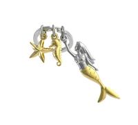 Meta[l]morphose Llavero de sirena, con estrella de mar e hipocampe