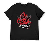Meta Universe Persona 5 Urban Thief Game Unisex 100% Cotton Short-Sleeve T-Shirts Black XXL