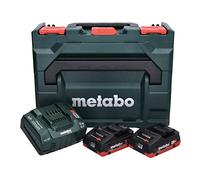 Metabo 101198521 - Juego básico de batería con 2 baterías LiHD de 18 V/4 Ah y cargador ASC Ultra + Metaloc