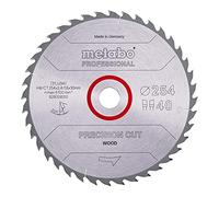 Metabo 4007430229533 628059000-Hoja de Sierra PrecisionCutProf 254x30, 40 WZ 20°, Negro, Size