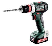 METABO 601039500 - Taladro atornillador sin escobillas a bateria 12V / 2x 2,0 Ah Li-Ion PowerMaxx BS 12 BL Q con maletín