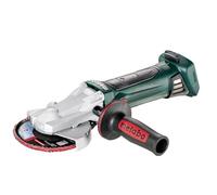 metabo 601306840 Miniamoladora con Cabeza Plana a bateria 18V Ah Li-Ion WF 18 LTX 125 mm con maletin MetaLoc, Negro, Verde, Gris