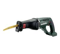metabo 602269850 Sierra de Sable a bateria 18V Ah Li-Ion ASE 18 LTX con maletin, 600 W, 18 V, Negro, Verde