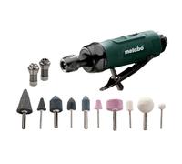 Metabo 604116500 604116500-Amoladora Recta neumática DG 25 Set Demanda de Aire 300 l/seg con maletín, green black, 4 x 5
