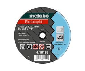 METABO 616183000 - Disco de tronzar para amoladora angular Flexiarapid A30-R -BF Inox plano Ø 150 x 2,0 x 22,22 mm (Envase de 25 Ud)