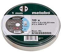 Metabo 616358000 616358000-Lata con 10 Discos A 60-R-BF/41 de 115 x 1,0 x 22,22 mm
