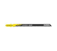 Metabo 623679000 623679000-Blister de 5 Hojas de Sierra de calar para Madera: Dura, Blanda:Cortes precisos,5-100 mm/Afil, dient.áng.Libre. HCS 104 mm, Negro