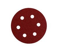 METABO 624002000 - Hojas de lijar Professional para madera y metal 6 perforaciones enganche velcro 150 mm grano P 60 (Envase de 5 Ud)