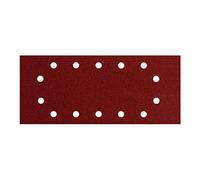 METABO 624495000 - Hojas de lijar Professional para madera y metal 14 perforaciones para tensar 115 x 280 mm grano P 120 (Envase de 10 Ud)