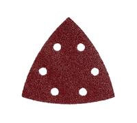 METABO 624982000 - Hojas de lijar Professional para madera y metal 6 perforaciones enganche velcro 93 x 93 mm grano P 80 (Envase de 25 Ud)