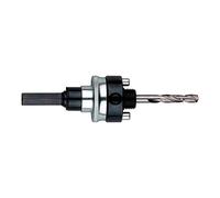 Metabo 625216000 625216000-Adaptador para Coronas de Sierra HSS vástago SW 11 diámetro 32,0 a 152,0 mm, Negro