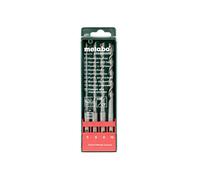 Metabo 625580000 625580000-Estuche SDS-Plus, Brocas con Longitud de 160 mm diámetros de 5 mm 6 mm 8 mm y 10 mm, Set de 4 Piezas