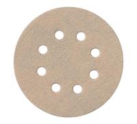 METABO 625730000 - Hojas de lijar Professional para pinturas y masillas 8 perforaciones enganche velcro 125 mm grano P 120 (Envase de 25 Ud)