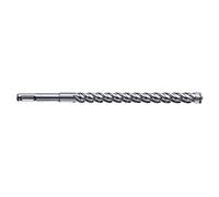 Metabo 626224000 626224000-Broca de Martillo SDS-Plus P4P 10x450 mm Longitud de Trabajo 390 mm, Negro, Size