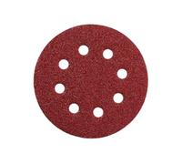 METABO 631596000 - Hojas de lijar Professional para madera y metal 8 perforaciones enganche velcro 125 mm grano P 320 (Envase de 25 Ud)