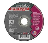 Metabo 655994000 - Paquete de 5 ruedas de 4-1/2 pulgadas, tipo 1, 4.5 x 0.45 x 7/8 pulgadas, A60XP, óxido de aluminio blanco, sin contaminantes, acero inoxidable, aleaciones de alta resistencia