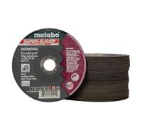 Metabo 655995000 - Paquete de 50 ruedas de corte súper rebanadoras de 6 pulgadas, tipo 1, 6 x 0.45 x 7/8 pulgadas, A60XP, óxido de aluminio blanco, sin contaminantes, acero inoxidable, aleaciones de