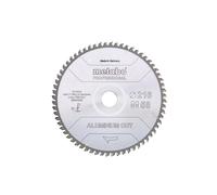 Metabo ALUMINUM CUT PROFESSIONAL 628447000 Hoja de sierra circular 254 x 30 x 2 mm Número de dientes: 72 1 pza(s)