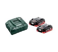 Metabo Basic 685163380 - Juego de 2 baterías LiHD de 18 V y Cargador ASC 55