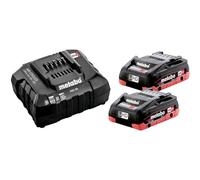 Metabo Basic - Juego de 2 baterías y Cargador para Herramientas LiHD 4.0Ah SE 685191000 (18 V, 4 Ah, LiHD)