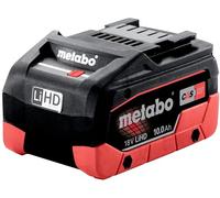 metabo Batería LiHD18 V - 10,0 Ah (625549000) | Para largos periodos de funcionamiento, gestión inteligente de la batería, tecnología de carga AIR COOLED