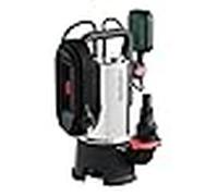 metabo Bomba sumergible para aguas residuales SP 220-35 S Inox - 790 W, 22.000 l/h, altura de extracción de 8 m, hasta 35 mm de tamaño de grano, interruptor de flotador regulable en altura, conexión