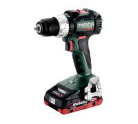 Metabo BS 18 LT BL Taladro Percutor Atornillador Sin Escobillas 18V, Batería LiHD 4Ah, Pinza Sin Llave, 2100 RPM, Hasta 75 Nm, Negro/Verde/Rojo, 2 Baterías