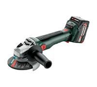 Metabo CAS 18V Amoladora angular de batería W 18 LT BL 11-125 (18 V, 2 baterías, 4 Ah, Diámetro disco: 125 mm) + Garantía BAUHAUS 5 años para...