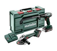 Metabo CAS 18V Juego de máquinas 2.4.3 (Taladro/atornillador inalámbrico BS 18 + amoladora angular inalámbrica W 18 L 9-125) + Garantía BAUHAUS 5...