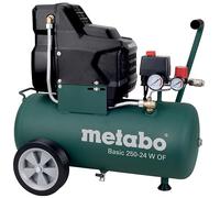 Metabo Compresor Basic 250-24 W OF 1,5 kW, 8 bar, 24 l, para corriente alterna monofásica