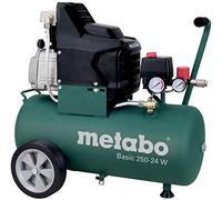 metabo Compresor de Aire Basic 250-24 W, Motor de 1,5 kW y Caldera de 24 l