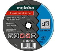 METABO Disco abrasivo Flexiamant super 115 x 2,0 x 22,23 acero, TF 41 616105000