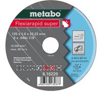 METABO Disco de corte - acero inoxidable - FLEXIARAPID SUPER 125x0,8x22,2 616209000