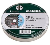 Metabo, Discos de Corte, 125 x 1 mm, 10 unidades