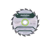 METABO Hoja de sierra 165 x 20 mm, 18 dientes, 20° CordlessCutClassic 628272000