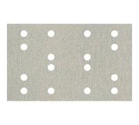 Metabo Hojas de lija adhesivas 80 x 133 mm, P 80, 16 agujeros, hojas de lija con (SRA) # 635199000