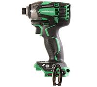 Metabo HPT Destornillador de impacto inalámbrico de 18 V, portabrocas hexagonal de 1/4 pulgadas, tecnología de triple martillo, potente par de torsión de 1, 832 pulgadas/libras, disparador de