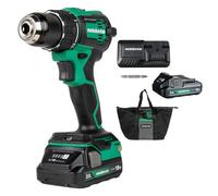 Metabo HPT DS18DEX - Kit de taladro inalámbrico sin escobillas MultiVolt de 1,27 cm, juego de taladro de alta potencia con bolsa, 2 baterías Metabo de iones de litio y cargador, controlador de