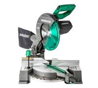 Metabo HPT - Sierra inglete compuesta de bisel único de 10 pulgadas, sierra de potencia de 15 amperios con línea de sombra de corte Xact, ángulos de inglete de precisión, bisel único 0-45°, hoja de