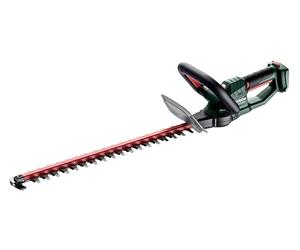 metabo HS 18 LTX 55 Cortasetos a Batería, Podadora 18V con Hoja de 55 cm | Herramienta silenciosa con cuchillas láser de precisión, parada de 0.08 s, sin batería ni cargador incluidos